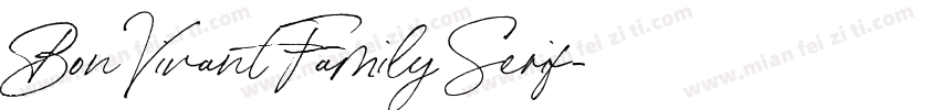 Bon Vivant Family Serif字体转换